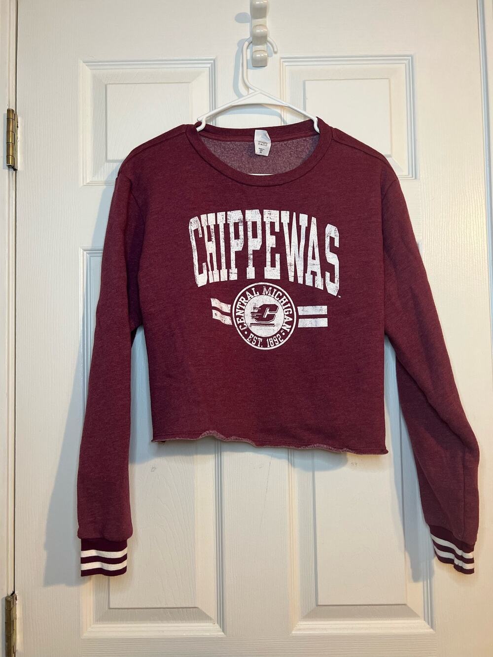Blue 84 Central Michigan University Cropped Preppy Sweatshirt Sz: Medium